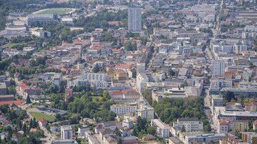 Luftbilder der Stadt Wels
