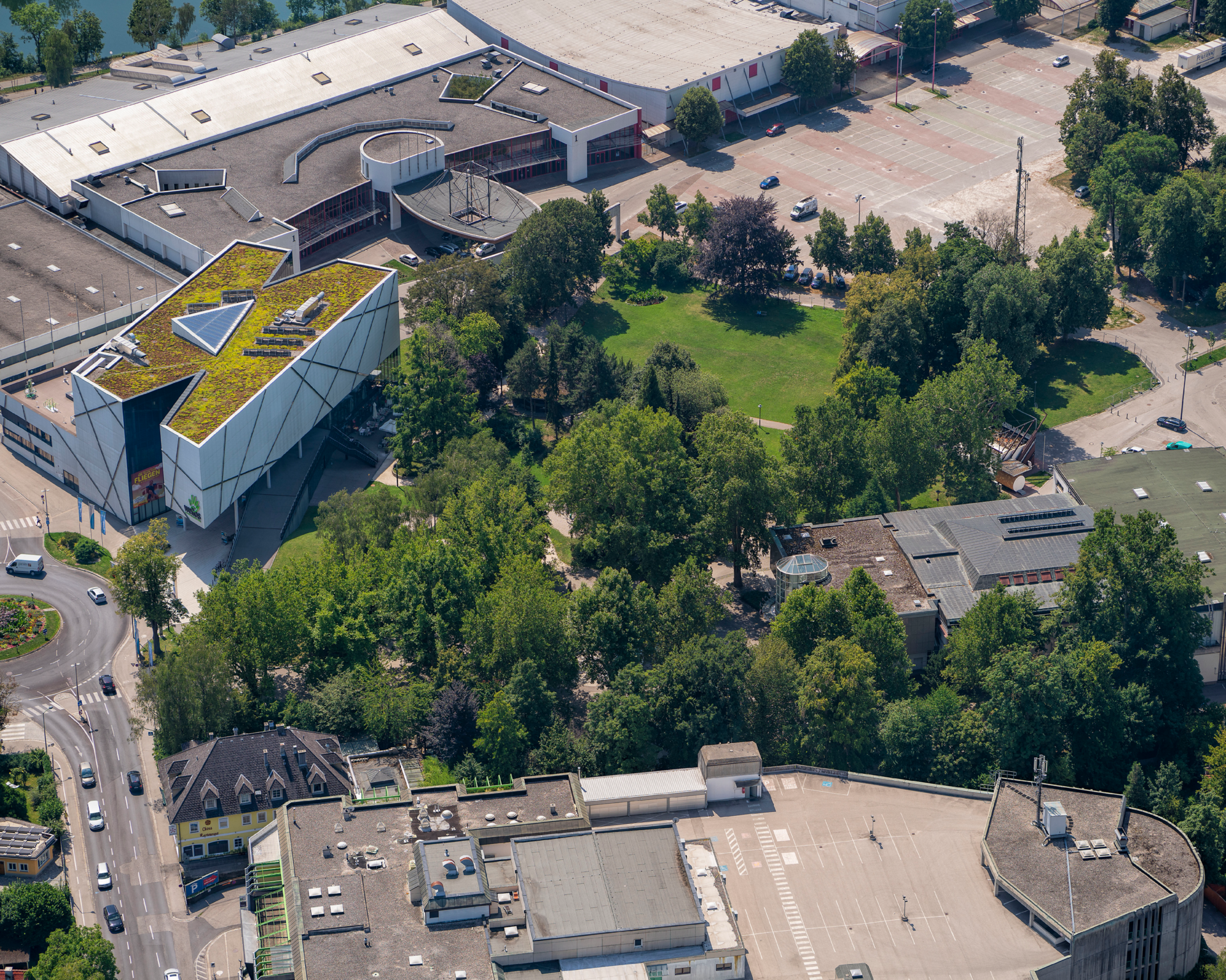 Volksgarten aus der Vogelperspektive